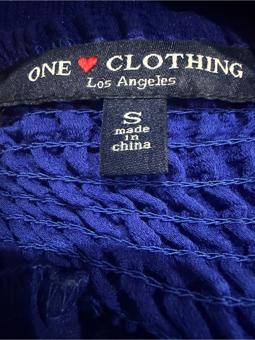 One Clothing Los Angeles Blue Plunge Romper Tie Shoulder Size Small - Picture 8 of 8